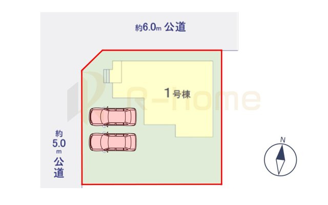 牛久市田宮町28期　新築戸建て　1号棟の区画図|大きなお買い物だからこそ、メリット・デメリットを伝えさせて頂きます。
R-homeにお任せください♪