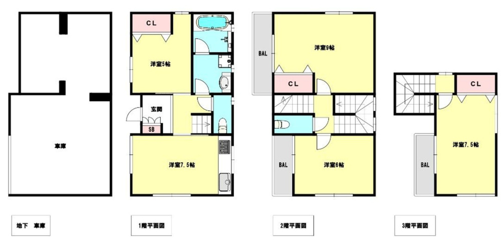 西宮市一ヶ谷町の間取り