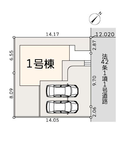 青葉区美しが丘西3丁目第2　新築分譲住宅の区画図