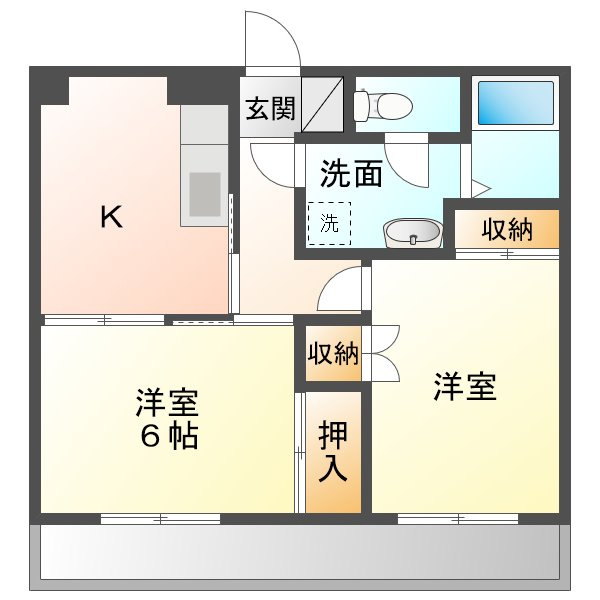 レジデンス島B棟の間取り