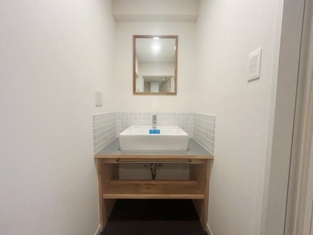 マンショントミーの洗面所