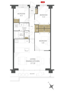 【間取り】ジョイライフ若葉 