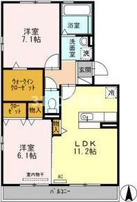 グリーンテラス　Aの間取り