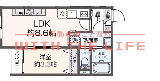 Tidy新鳥栖【キャッシュバック対象物件】の間取り