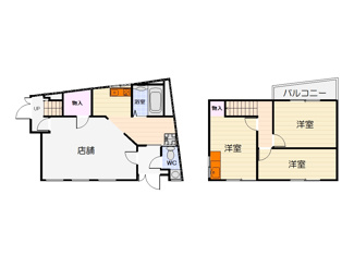 【間取り】 | 堺区櫛屋町東4丁店舗