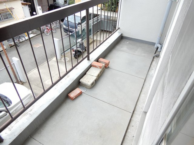 土橋住宅のバルコニー