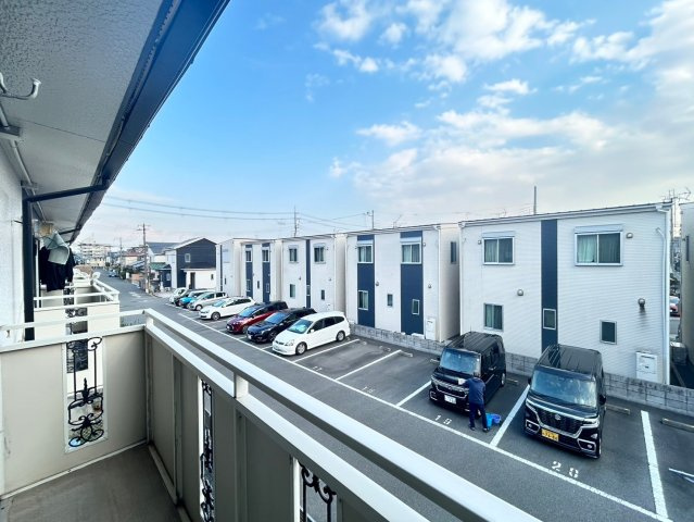 若園ハイツのバルコニー