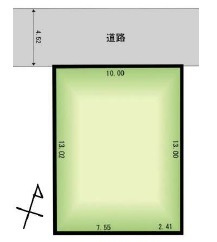 川越市広谷新町　建築条件付き売地　「鶴ヶ島駅」徒歩23分　敷地39坪　【広谷小学区】の土地図