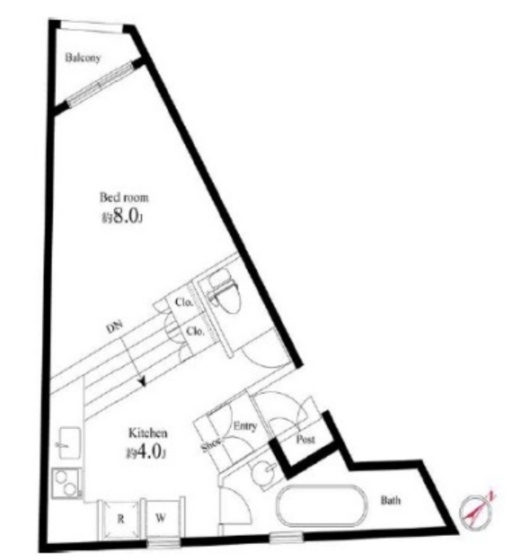メイプル新中野の間取り