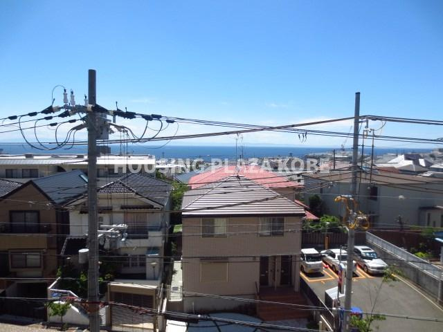 エフ・コート須磨高倉町の展望|ベランダからは一面のオーシャンビュー