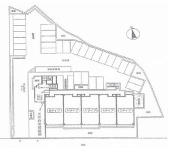 ブランシェ寺本の区画図|配置図です