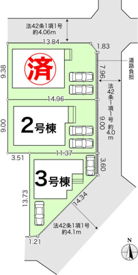 【区画図】 | 新築住宅　高知市介良乙１０期③