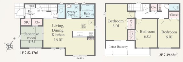 狭山市北入曽・全1棟　新築一戸建　～長期優良住宅認定物件～