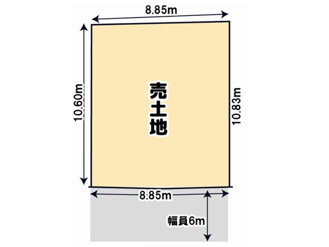 【土地図】 | 山科区小野荘司町　売地（建築条件付き）