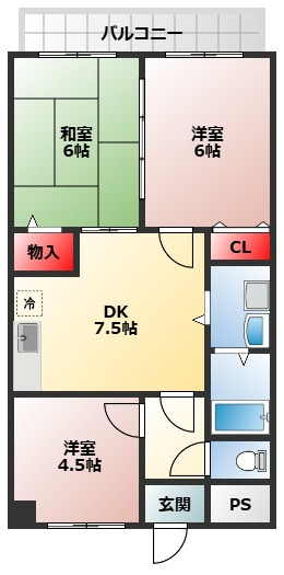 【間取り】 | エクセレンスボン松屋