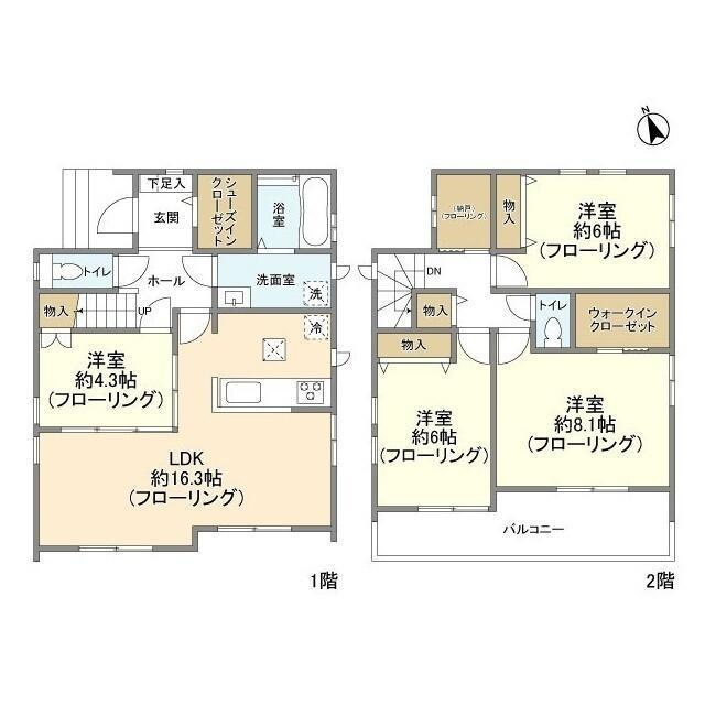 Ｋｏｌｅｔ柏五條谷＃１２の間取り| 