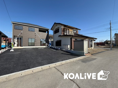 【外観】 | 前橋市大前田町　 新築住宅 | 完成済み！いつでも新生活を始めることができます。
開放感あるLDK！
陽当り、風通しも良い暖かな住まいです。
KOALIVE （コアライブ）【0120-919-727】