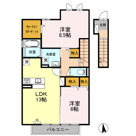 【間取り】 | サニーサイド聖蹟Ⅱ