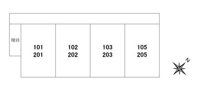 【区画図】 | ハイツソリティアⅢ | （部屋割り）