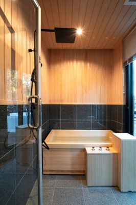 【浴室】 | Vilike八幡野E | 温泉付きです