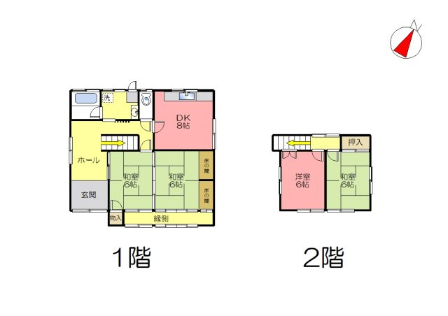 丹波市市島町与戸の中古一戸建の間取り
