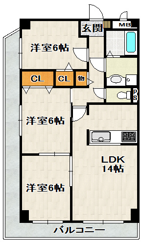 キャピタルビルドの間取り