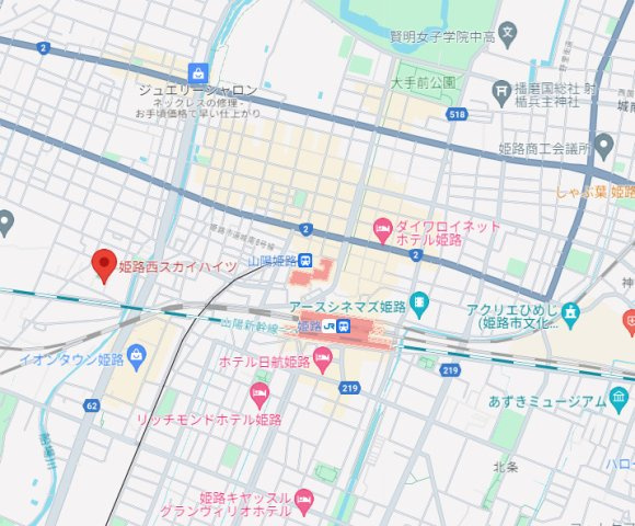 姫路西スカイハイツ　3階の地図