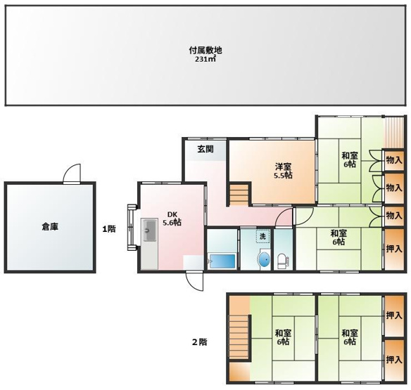 【間取り】 | 蒔田3丁目戸建て