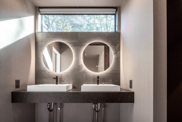 【洗面所】 | Vilike八幡野E | 2ボウル洗面台