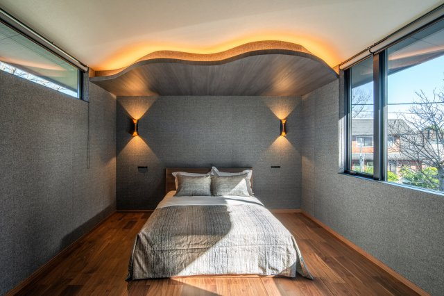 【寝室】 | Vilike八幡野E | 落ち着いた色調の寝室です