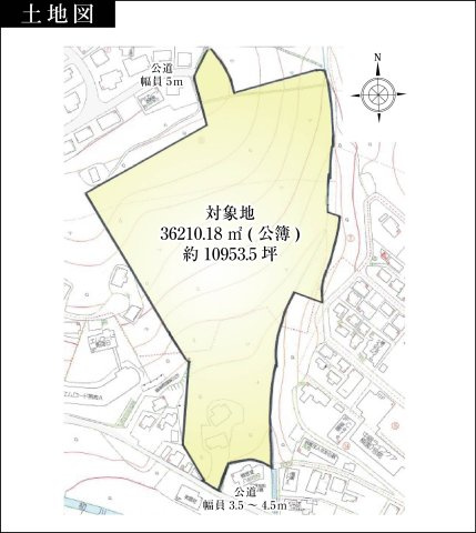 【土地図】 | 熱海市梅園町・西熱海　売地
