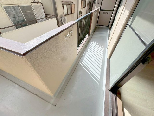 ひかりハイツのバルコニー