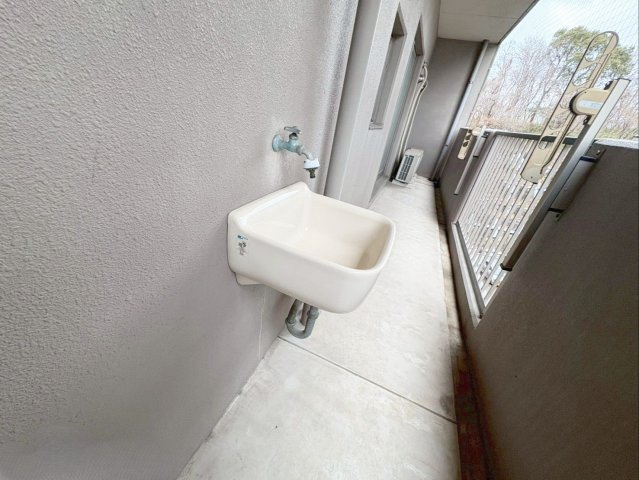 ベンタナヒルズ篠栗 6号館の設備|バルコニーには、多用途に利用できて便利なスロップシンク付き！