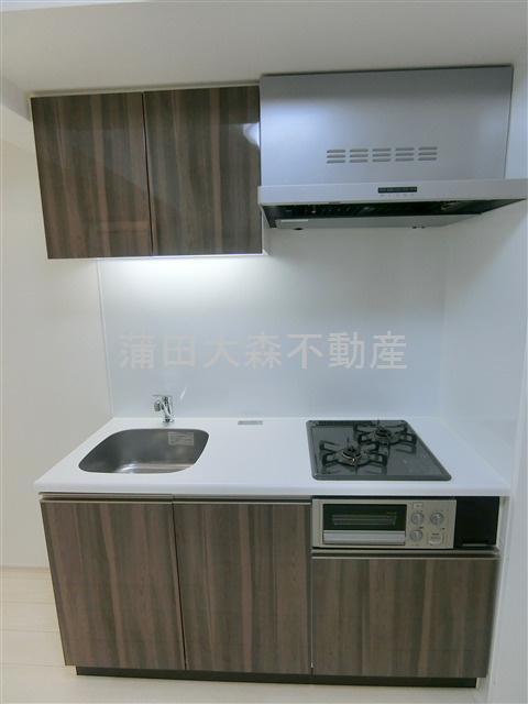 ルフレ田園調布南のキッチン|2口ガスグリル付システムキッチン