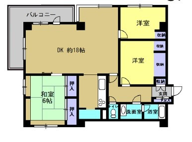 クラックスハイム札幌山鼻の間取り