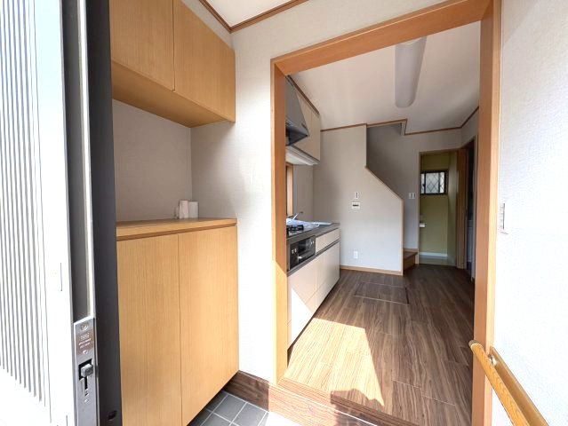 足立区江北5丁目の玄関