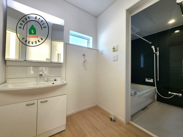 筑紫野市二日市北8丁目第6-2棟（2号棟）の内観：施工例|脱衣所、洗面所は小さなプライベートスペース。歯磨き、洗顔と毎日施す個人空間。