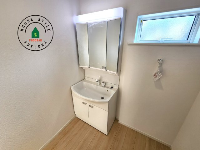 筑紫野市二日市北8丁目第6-2棟（2号棟）の内観：施工例|洗面所は小さなプライベートスペース。歯磨き、洗顔と毎日施す個人空間。