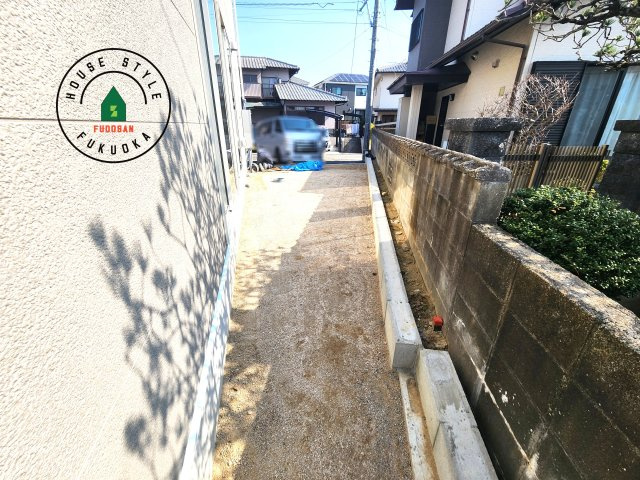 筑紫野市二日市北8丁目第6-2棟（2号棟）の庭|お庭で自由な時間を過ごせます。