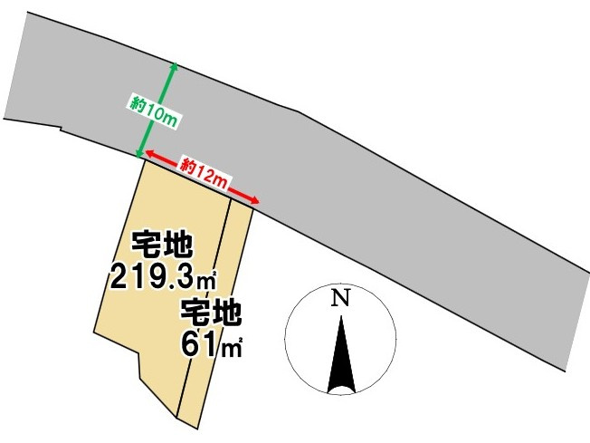 糟屋郡篠栗町大字篠栗 土地の土地図|※現況と異なる場合には、現況を優先いたします。