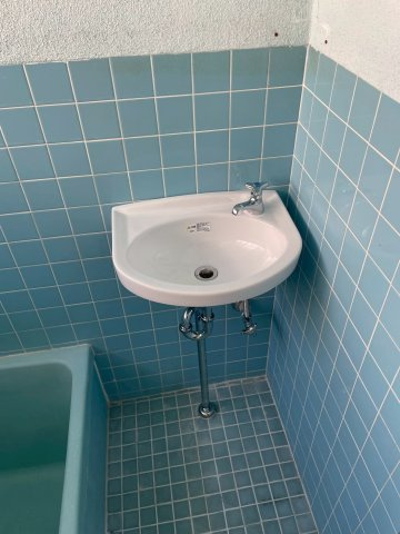 立願寺貸家の独立洗面台