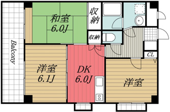 【間取り】 | ホーリーグランド稲毛山王