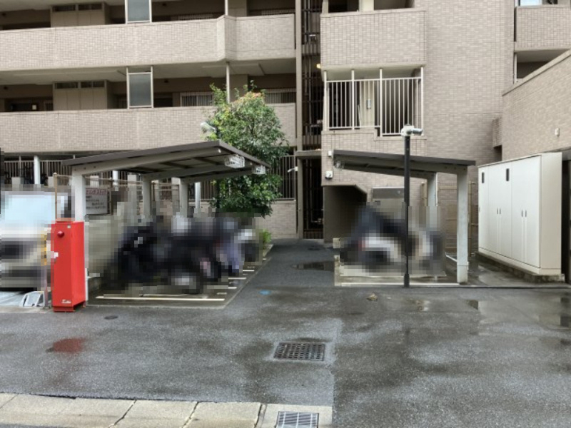 ポレスター玉川上水の駐輪場|駐輪場もご利用できます。