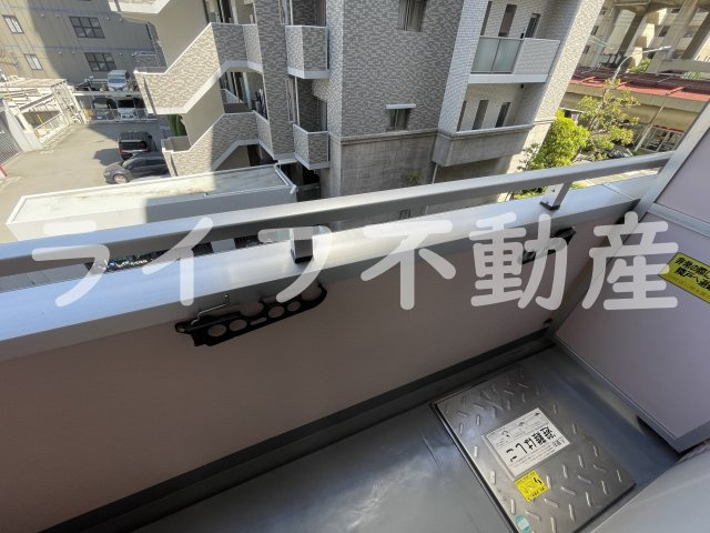 リップル布施イーストのバルコニー|暖かな日差しのふりそそぐバルコニー