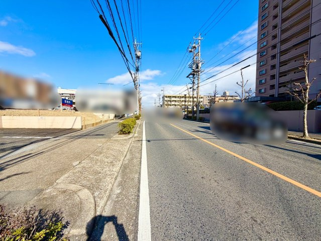 長久手市井堀土地の前面道路含む現地写真|前面道路