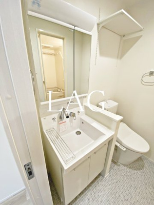 【洗面所】 | いさ美庵 | 洗面台です。