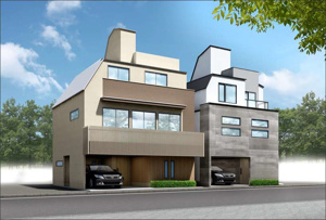 【完成予想図】 | 建物面積133.10平米以上、LDK27帖+車庫+ルーバル付大型4LDK参考プラン