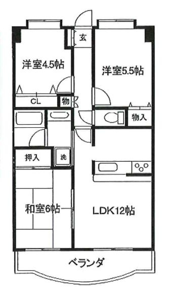 サニークレスト西船橋 の間取り