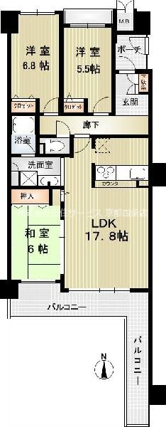 パデシオン京都駅前の間取り
