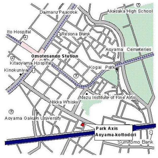 パークアクシス青山骨董通りの地図